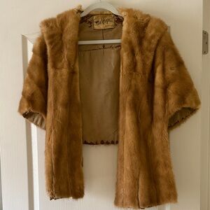Chestnut Faux Fur Short Coat - Women's Jacket